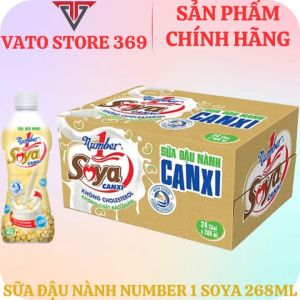Sữa đậu nành NUMBER 1 soya chai 268ml