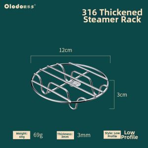 Olodo | Durable Stainless Steel Steamer Rack Water Separation