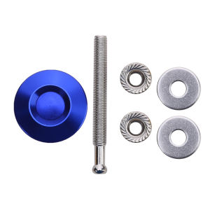 Universal Push Button Billet Quick Release Fasteners Set Racing Car Front Bumper Hood Pin Engine Bonnet Lock Latch Clip Body Kit