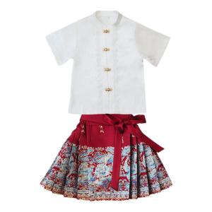 MPW | ชุดเด็กผู้หญิงสไตล์จีน ชุดการแสดง ชุดฮันฟู่ ชุดโบราณ ชุดการแสดง ชุดเด็ก ชุดกระโปรงสั้น ชุดเด็กผู้หญิง