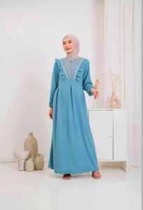 Gamis Renda Syakilla Mix Burkat Premium Terbaru / Yuraa Dress Wanita Gamis Kekinian Basic Syakilla