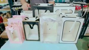 Paper Bag Tali Untai Pink | Paper Bag Kado Warna Pink |PaperBag Mika Hampers Souvenir Ulang Tahun|Tas Belanja Warna Coklat Kraft |Tas Kado Souvenir