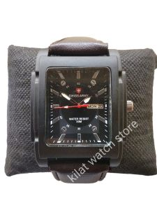 JAM TANGAN PRIA CASUAL DESAIN KOTAK FITUR TANGGAL HARI AKTIF
