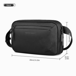 HK Ultra-light Crossbody Sling Bag Man Waterproof X-Pac Fabric Mens Shoulder Bag Outdoor Travel Phone Pouch for Hiking Trekking