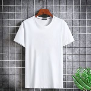 【4XL-12XL】160KG Can Wear Odell Cotton Soft Elastic Lightweight Smooth Big Plus Size Fat Oversize Mens Print Short Sleeve T-Shirt Loose Casual Summer