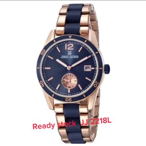 Jam tangan Wanita Jonas Jasmin 2218L tali rantai detik bawah tanggal aktif original