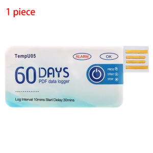 juan juan | TempU05 Temperature Data Logger 10000 Points Capacity 60/90 Days PDF Report Temperature Recorder For Cold Chain Shipping 1/5pcs