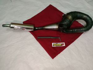 knalpot racing Vespa buang kanan racing kanan panjang harian suara garing