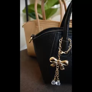 SKM Womens Hand Carry Handbag With Ribbon Charm Beg Wanita Murah CS385