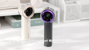 Vention Quạt mini Quạt cắm usb Handheld 13000RPM High Speed 100 Level màn hình LED kỹ thuật số sạc Type C Strong Wind 8H Runtime cho Summer Outdoor Study Travel Portable Stand Fan