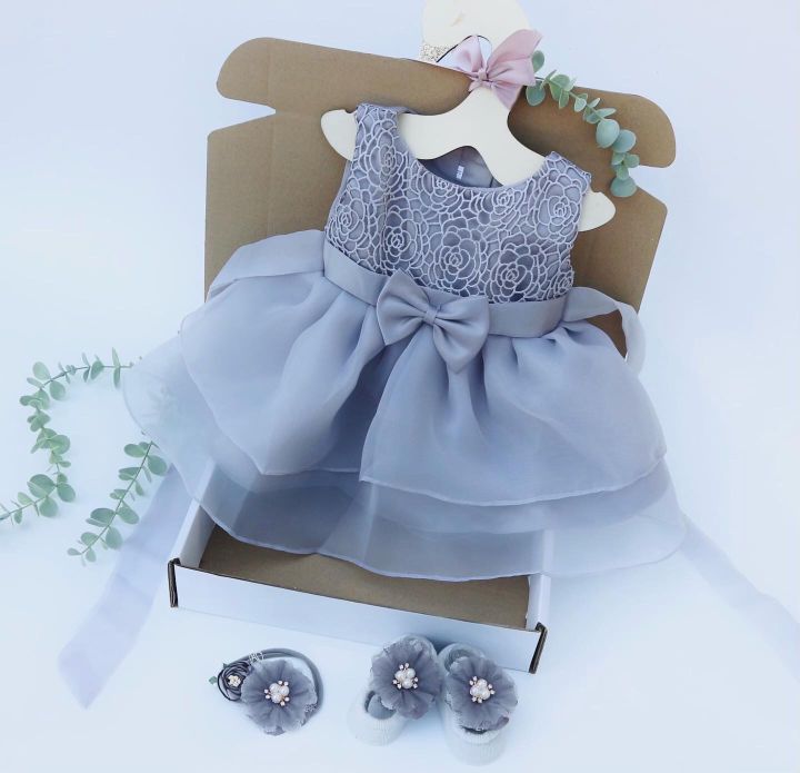 Baby Grey Dress Lazada: Buy sell online Dresses with cheap price