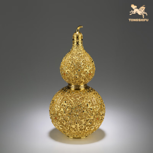 จี้ทองแดงชุบทองแท้สีทองแดงสำหรับตกแต่งบ้าน เครื่องประดับตกแต่งห้องนั่งเล่น งานฝีมือทำมือ สไตล์จีน กล้วยไม้