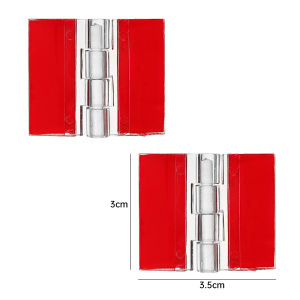 【On Sale】2Pcs Self Adhesive Hinge Acrylic Hinges Replacement Clear Household Drawer Small for Crafts Self-adhesive
