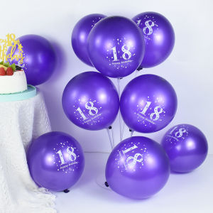 10Pcs 12inch 18th Happy Birthday Latex Air Globos 18 Years Old Birthday Decoration Supplies Digital Number Inflatable Baloon