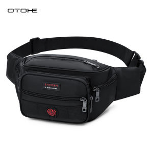 OTOHE Fashion Waist Bag Chest Bag Waterproof Sports Bag Large Capacity Casual Bag Messenger Bag Outdoor Fitness Bag Travel Bag Business Bag