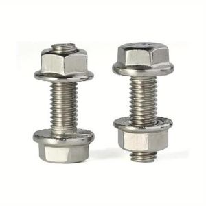 132-Piece Stainless Steel Hexagonal Flange Bolt and Nut Set M5/M6/M8 Suitable for Home Repairs and Industrial Equipment.