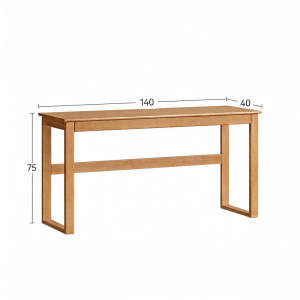 WEISHA | Minimalist Solid Wood Study Desk