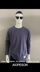 100% Cotton Long Sleeve T shirt For Men Solid Spring Casual Mens T-shirts High Quality Male Tops Classic Clothes Mens T-shirts