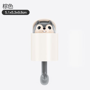 Anya Squirrel Hook Creative Cute Key Home Wall Mount Wall-Mounted Shelf Viscose Punch-Free Hanger behind the Door