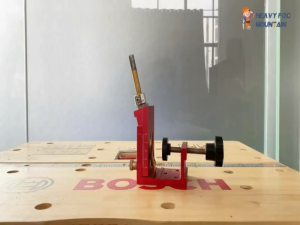 1 Set Red Removable Pocket Hole Jig Kit Inclined Hole Drilling Positioner Aluminum Alloy Woodworking Oblique Punch Locator