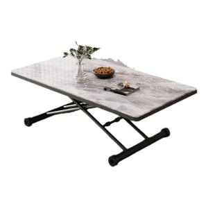 OLEPA | Ultra Thin Foldable Dining Table with Height Adjustment for Home Dormitory Elderly Study and Office
