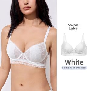 NAITANGPAI | Large Cup Minimizing Thin Lined Lace Brassiere for Side Support
