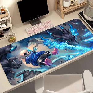 Bandai | Charizard P-Pokemon Mouse Pad XXL Extended Gaming Desk Mat Anti-Slip Rubber Stitched Edge HD Print Gift for Pokemon Trainers