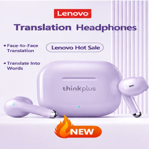 Lenovo | Lenovo LP40 Pro TWS Earphones Wireless Bluetooth 5.4 Earbuds Bass Touch Control Stereo Noise Reduction Long Standby Women Gifts