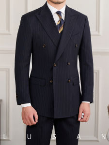 Vintage Stripe Versatile Business Suit for Men