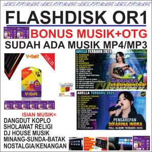 Terbaru Usb Flashdisk 32GB bonus musik all genre dangdut pop minang Sunda sholawat flashdisk ini cocok untuk penyimpanan data file musik flashdisk