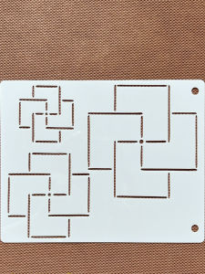 Embroidery Pattern Wall Painting Spray Flower Student Children DIY Graffiti Drawing Template Hollow out Cross Stitch Design