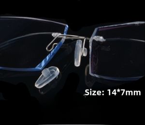 Thickened Insertion Type Silicone Nose Pads Transparent Anti-slip Optical Glasses Nasal Pads Comfortable Soft Cushioning Pads