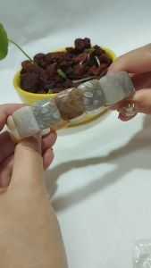 C0014  Coral Jade Hand Bar 珊瑚玉 手牌 镯子 手链 吊坠 首饰 玉石 配饰 Crystal Bracelet Bangles Pendants Papan Bracelets JadeBuckles Coral Jade with Collectible Value