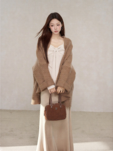 YIKEXIAOYEMEI | Áo Cardigan Phong Cách Retro Dễ Thương Cho Nữ
