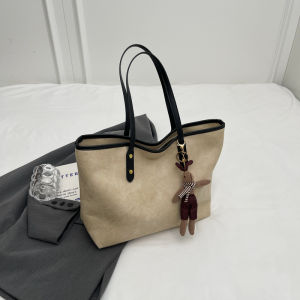 Korean Style Large Capacity Commuter Tote Bag Womens Casual Shoulder Bag Fashionable And Versatile for Work And Leisure