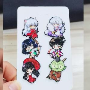 Bandai | Hoạt Hình Dễ Thương Men Pin Thổ Cẩm Thời Trang Ve Áo Phù Hiệu Cho Nữ Quần Áo Trang Trí Áo Phụ Kiện Quà Tặng Cho Người Hâm Mộ Trang Sức