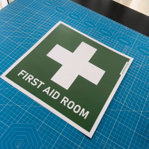 First Aid Room. Sticker Sign Signage Symbol. Infirmary Emergency Room. Bilik Kecemasan Pertolongan Cemas.