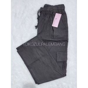 Kulot Kargo Simple Me Katun Stretch Premium | Kulot Cargo Simpel Me Bahan Melar