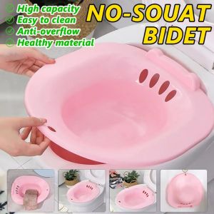 Bathtub for Hemorrhoids Portable Bidet Sitz Bath for Toilet Seat Postpartum Care Bath Kit for Women Toilet Seat Bidet Sitz Bath Tub Portable Bidet Sitz Bath Tub Basin for Pregnant Women Elderly Postpartum Hemorrhoids Patient Toilet