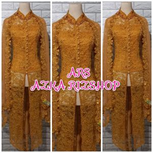 set kebaya pesta bruakt kebaya brukat ibu hajat kebaya brukta kerah syanghai kebaya JUMBO