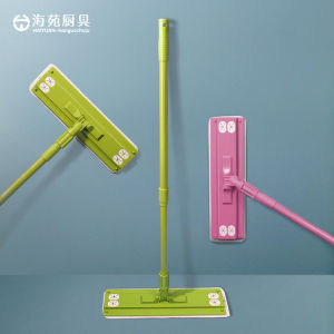 2021 South Korea Imported Paste Flat Mop Flat Mop Household Wipes Tile Cloth Clipping Mop Flat Mop Replacement Cloth