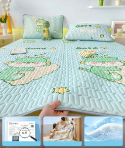 JoynCleon | Natural Latex Cooling Mattress Pad Set Summer Machine Washable