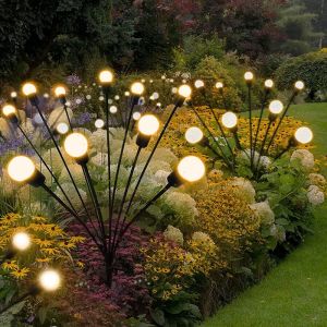 Sân Vườn Năng Lượng Mặt Trời Đom Đóm Đèn Trang Trí Ngoài Trời Đèn Lắc Lư Theo Gió Sân Con Đường Chiếu Sáng Chạy Bằng Năng Lượng Mặt Trời Hạt Hình Hoa