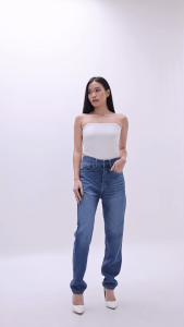 ESROCTE Poppy Pants | Celana Mom Jeans High-Waist Wanita –Whisker Spray Edition– S-XL