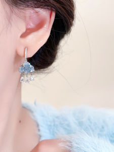 Unique Tassel Mosquito Coil Dish Earring for Women No Piercing Required Luxury Sensation Fashionable Retro Style Alloy Jewelry