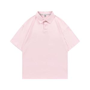 DIEYIN | Summer Turn-down Collar Drooping Shoulder Student Style Cotton Polo Shirt
