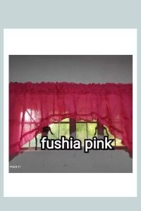 matchy2  curtain Wisconsin fuschia pink (DOUBLE SINGLE PRINTED/PLAIN MSP 3IN1)