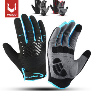 Autumn Winter Outdoor Bike Cycling Gloves Full Finger Touchscreen Anti-slip Shock Wear Hiking Running Motorcycle Gloves Men