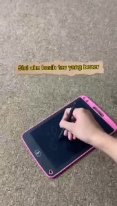 DNV - LCD TABLET EDUKASI ANAK DRAWING WRITING Belajar Sekolah Papan Tulis Digital Switch ON & OFF