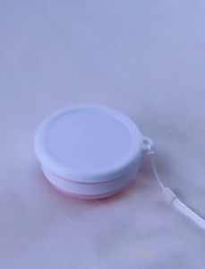 Portable Silicone Collapsible Travel Cup 200ml Silicone Folding Camping Cup With Dustproof Cover